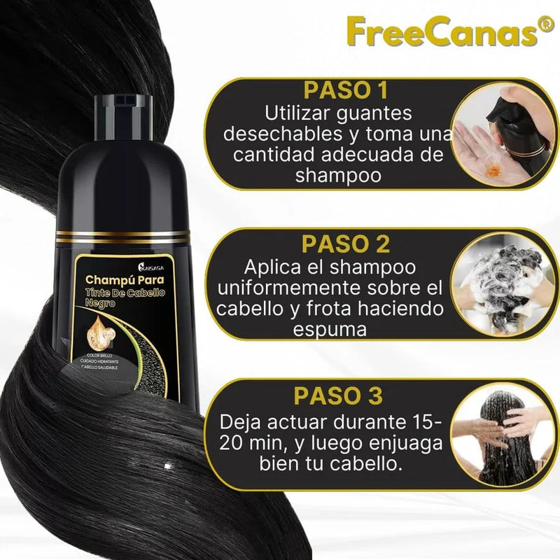 Shampoo Instantáneo Cubre Canas 3 en 1 Natural - Jengibre