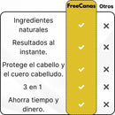 Shampoo Instantáneo Cubre Canas 3 en 1 Natural - Jengibre